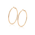 97339 xuping простой стиль большой простой круг дизайн 18-каратного золота цвет мода женские серьги обруч